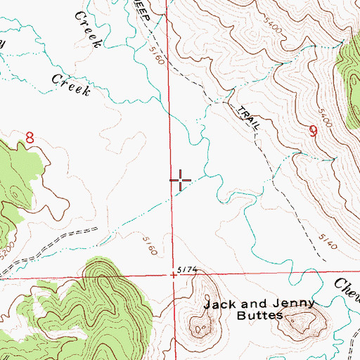 Topographic Map of Farrow Creek, OR