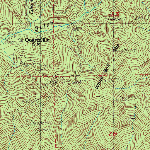 Topographic Map of Silver Creek, OR