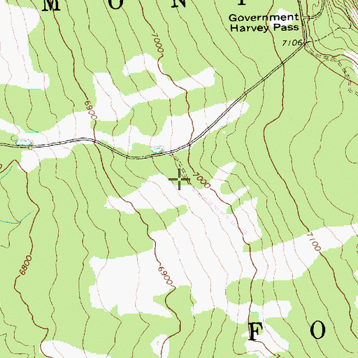 Topographic Map of Hogwallow Spring, OR