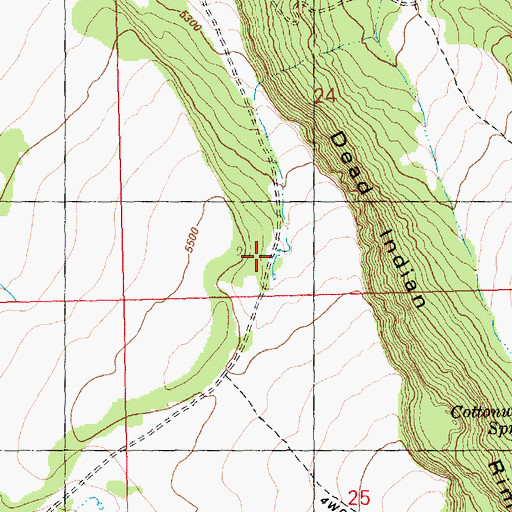 Topographic Map of Winkle Flat Reservoir, OR
