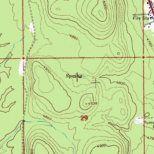Topographic Map of Murphy Spring, OR
