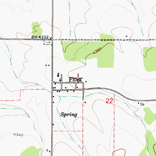 Topographic Map of Wulff Airstrip (historical), OR