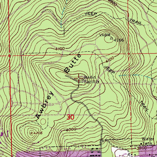 Topographic Map of KXIQ-FM, OR