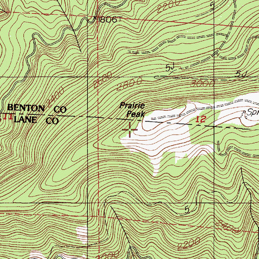 Topographic Map of KMTB-FM, OR