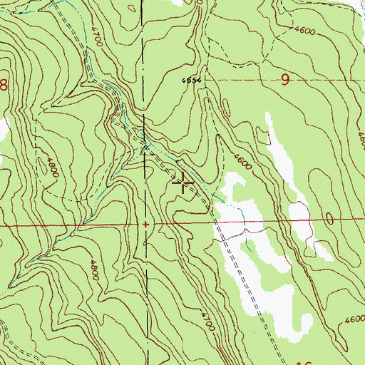 Topographic Map of Williams Mill (historical), OR