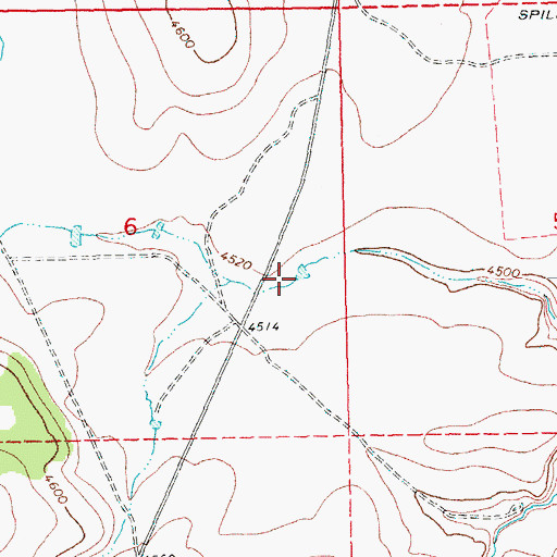 Topographic Map of Burn Waterhole, OR