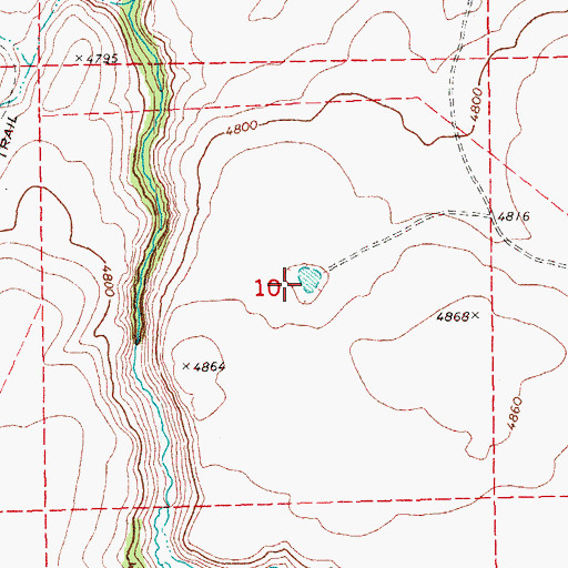 Topographic Map of South Spring Reservoir, OR
