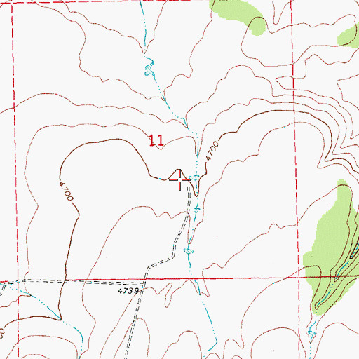 Topographic Map of Hagadorn Waterhole, OR