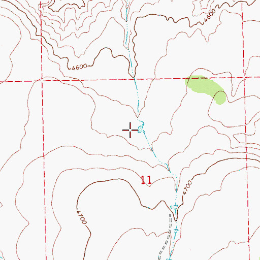 Topographic Map of Blow Waterhole, OR