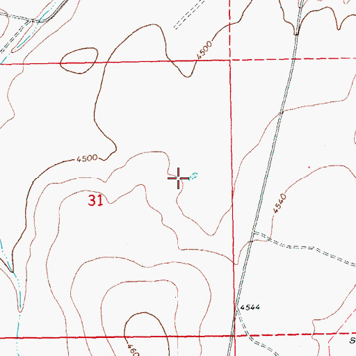 Topographic Map of Airstrip Reservoir, OR
