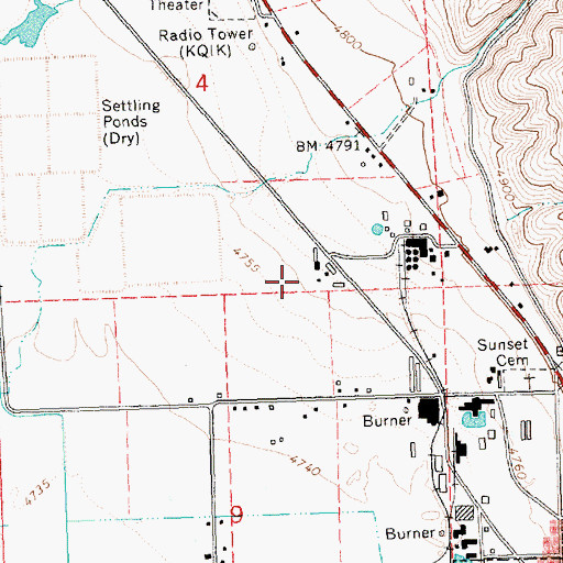 Topographic Map of KQIK-AM, OR