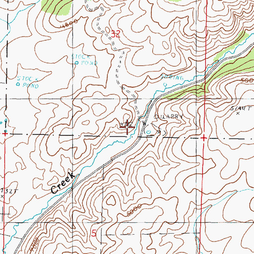 Topographic Map of Bennett Dam, OR