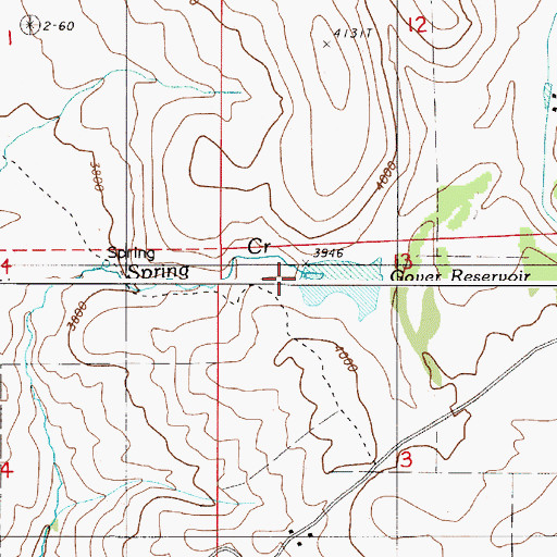 Topographic Map of Saw Mill Gulch Dam, OR