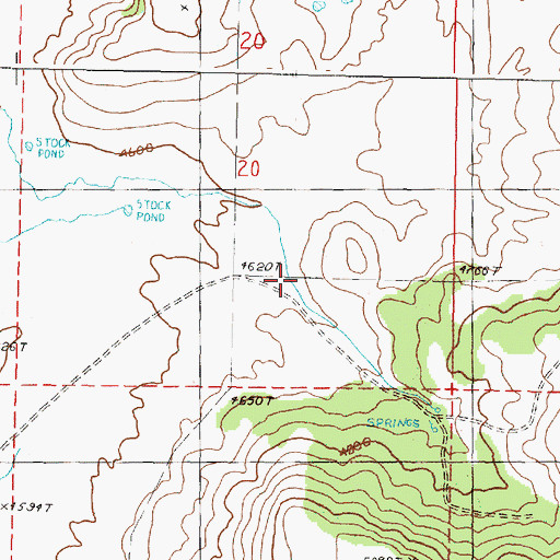 Topographic Map of Scheckels Dam, OR