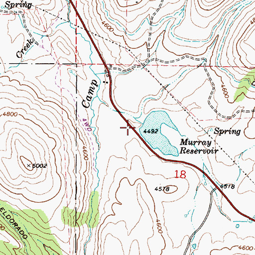 Topographic Map of Murray Dam, OR