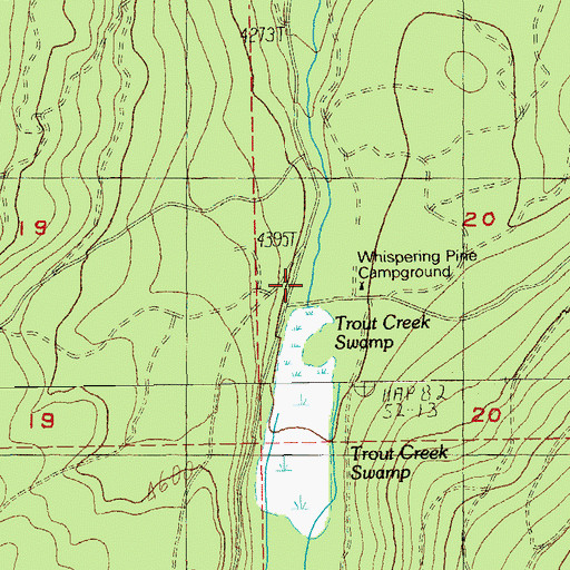 Topographic Map of Nootnagle Reservoir, OR