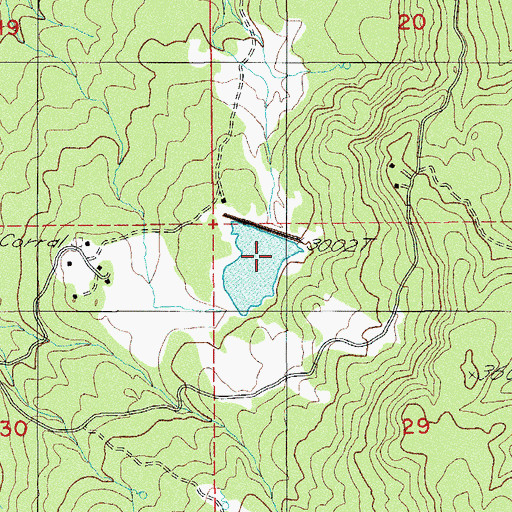 Topographic Map of Pierce Dam, OR