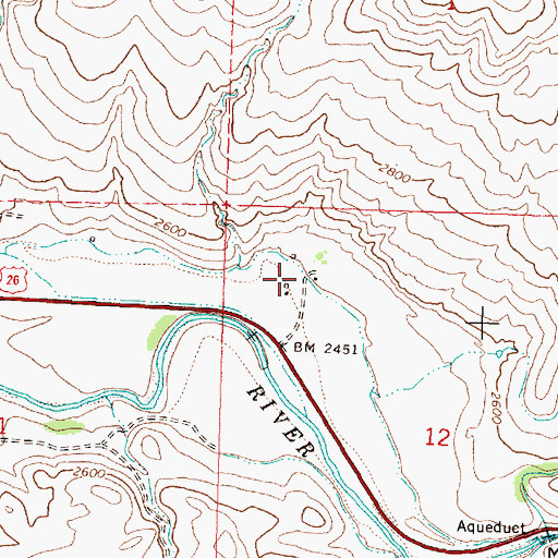 Topographic Map of Stewart Ditch, OR