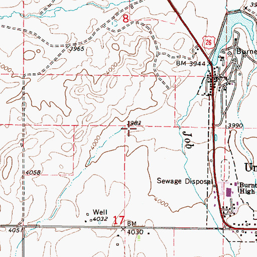 Topographic Map of Sagebrush Gulch, OR