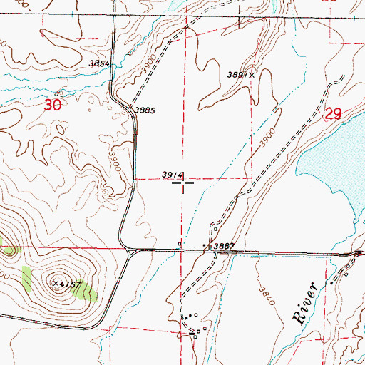 Topographic Map of Wham Whited Ditch, OR