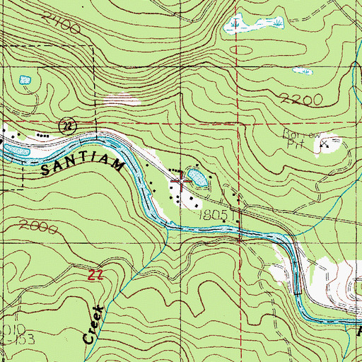 Topographic Map of Cold Spring Reservoir, OR