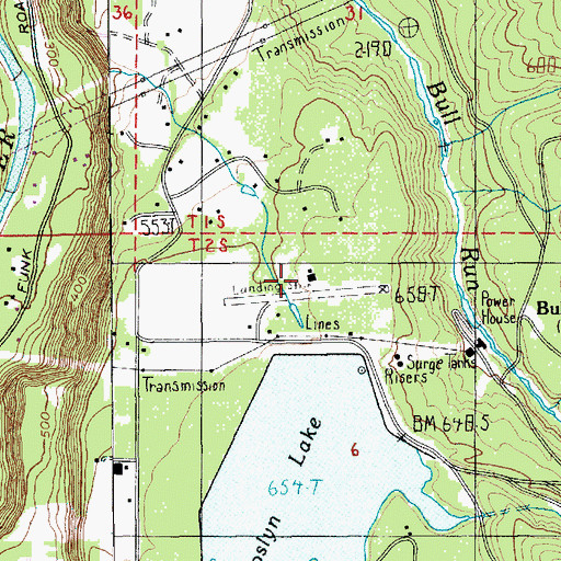 Topographic Map of Mc Kinnon Airpark, OR