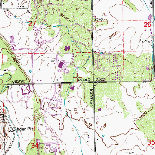 Topographic Map of Saint Charles Medical Center Heliport, OR