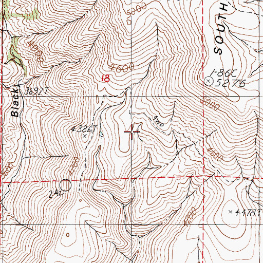 Topographic Map of Rimrock Spring, OR