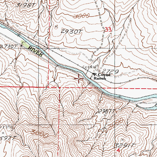 Topographic Map of Bohna (historical), OR