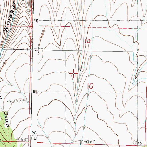 Topographic Map of Stanbro Reservoir, OR