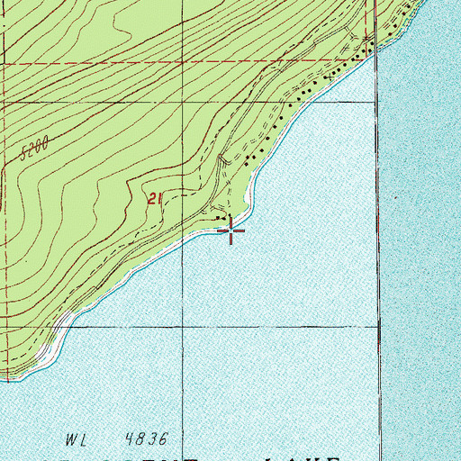 Topographic Map of Greenwood Point, OR