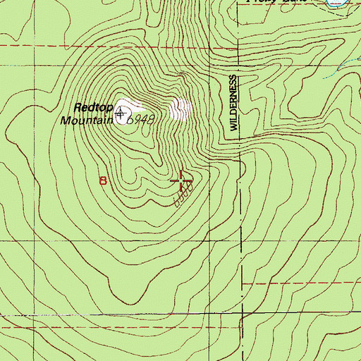 Topographic Map of Dreadnought Island, OR