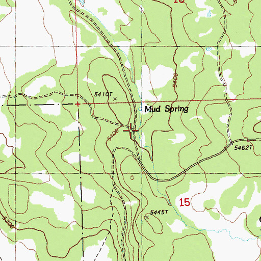 Topographic Map of Mud Spring Camp, OR