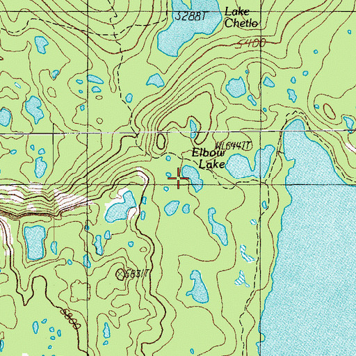 Topographic Map of King Lake, OR