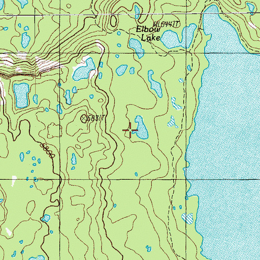 Topographic Map of Spirit Lake, OR