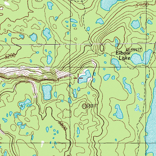 Topographic Map of Zircon Lake, OR