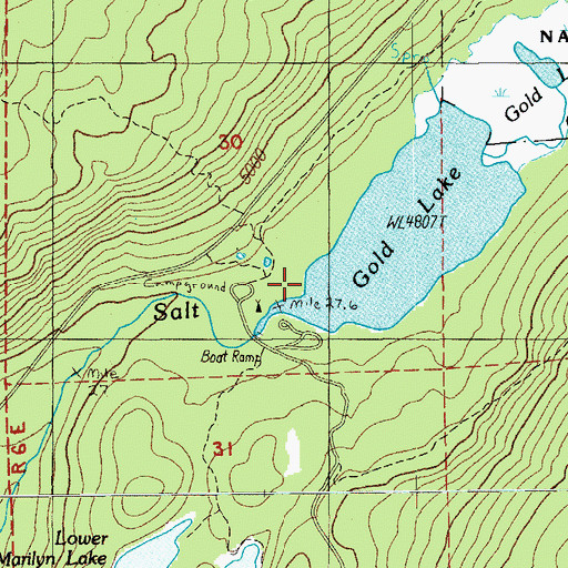 Topographic Map of Full Creek, OR