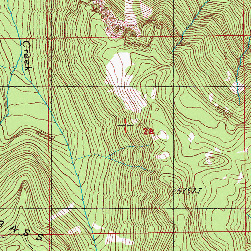 Topographic Map of Rhododendron Island, OR