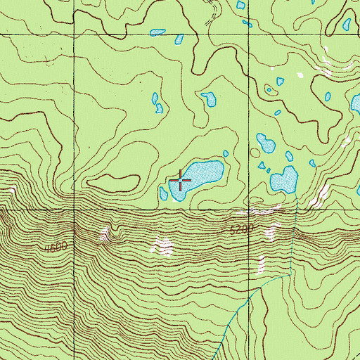 Topographic Map of Last Lake, OR