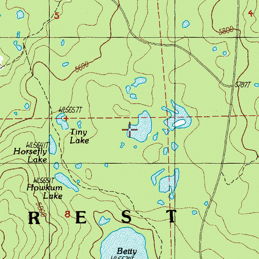 Topographic Map of Trio Lake Number 3, OR