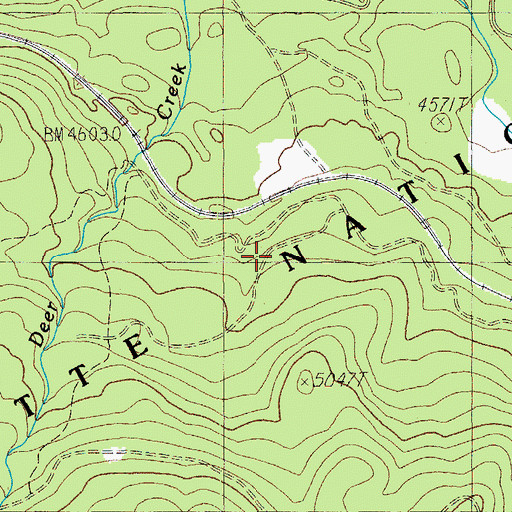 Topographic Map of McLeod Creek, OR