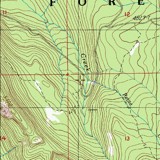 Topographic Map of Last Creek, OR
