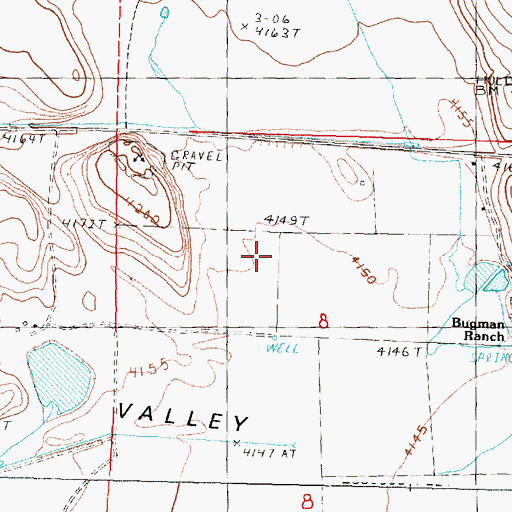 Topographic Map of Sandy Flat, OR
