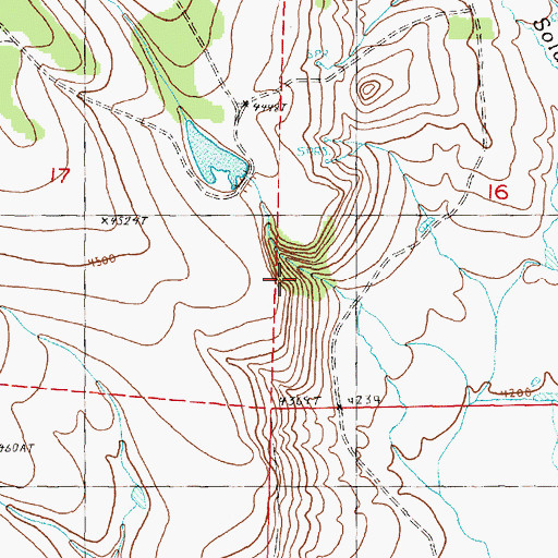 Topographic Map of Armstrong Canyon, OR