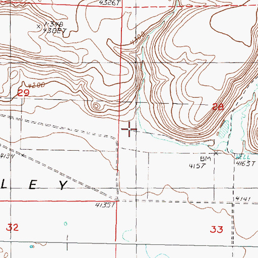 Topographic Map of Robertson Draw, OR
