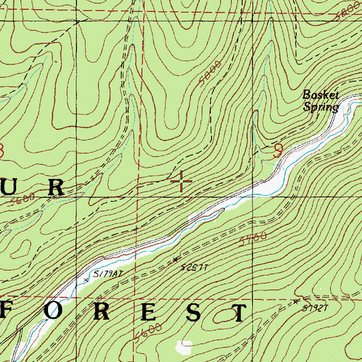 Topographic Map of Engineers Springs (historical), OR