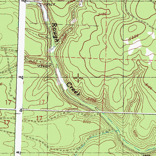 Topographic Map of Pigeon Spring, OR