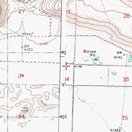 Topographic Map of H V I Company Ditch, OR
