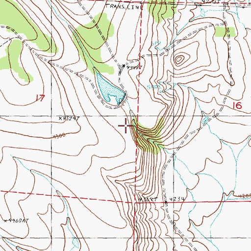 Topographic Map of Armstrong Canyon Reservoir, OR