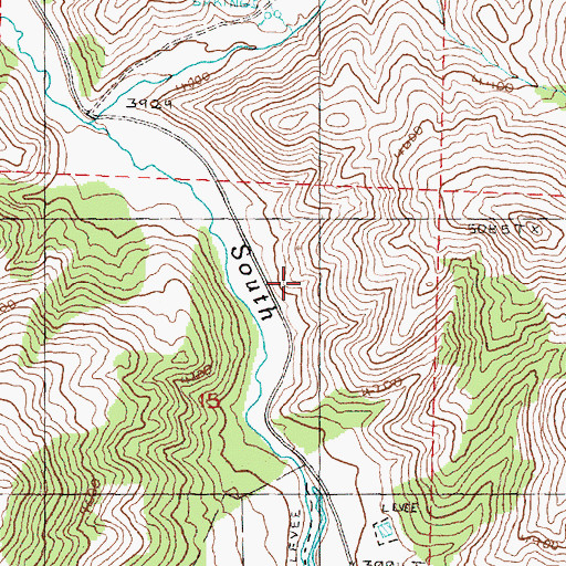 Topographic Map of Phillips Spring, OR